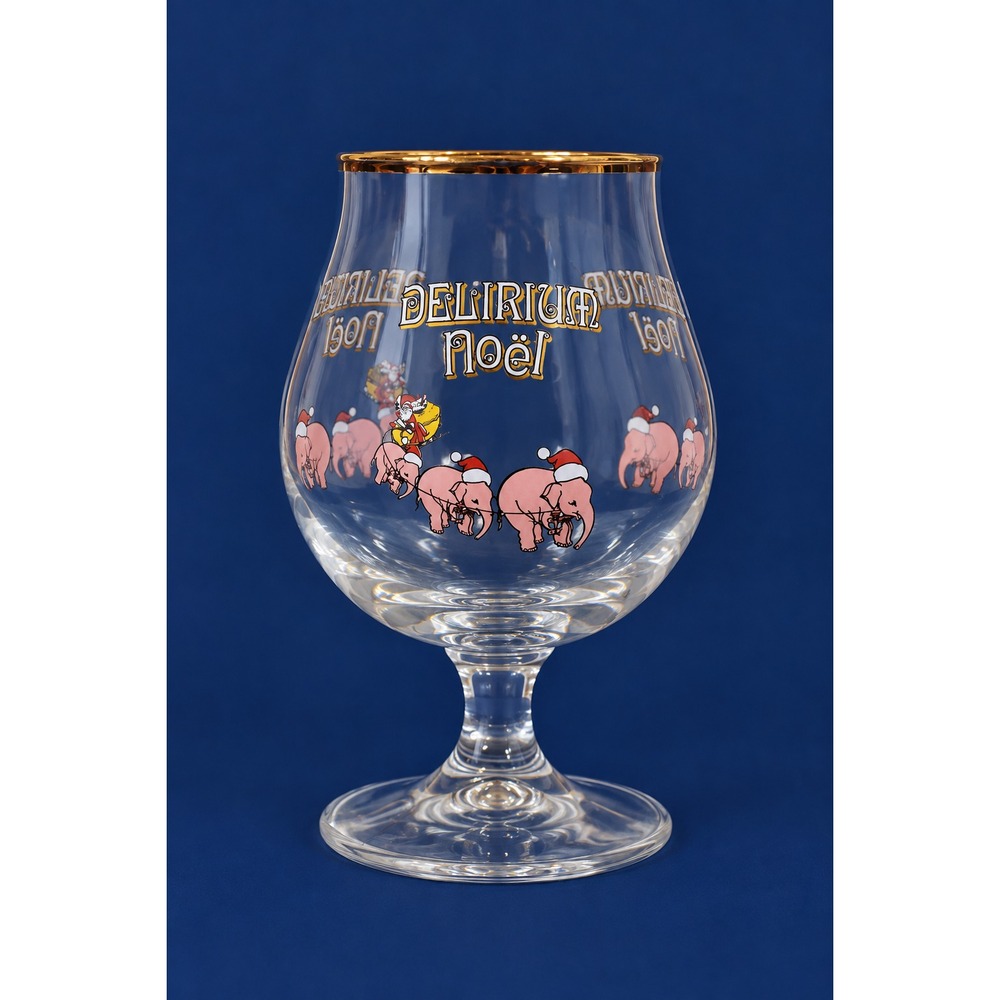Delirium Tremens Noel Pink Elephant Belgian Tulip Beer Glass 33cl Belgium